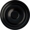 Ekena Millwork Traditional Ceiling Medallion (Fits Canopies up to 5 1/2"), 24 3/8"OD x 1 1/2"P, Jet Black CM24TRBLF - alternate 1